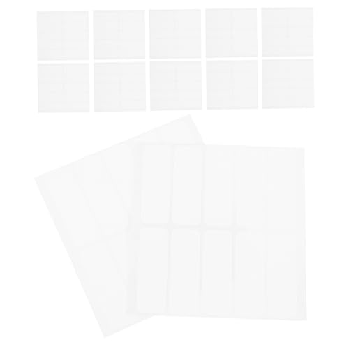 Gadpiparty 12 hojas Etiquetas Adhesivas para Ropa Blancas Impermeables y Lavables Unidades Etiquetas Autoadhesivas sin Plancha Resistentes para Guardería y Escuela Personalizables y Fáciles