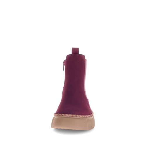 Gabor Damen Chelsea Boots, Frauen Stiefeletten,modisch,orthopaedisch,einlege-Sohlen,Soft-Move,daempfung,gesund,Bordeaux (EL.Uni)… – Ansicht 5
