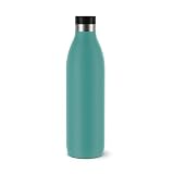 Emsa Bludrop Isolier-Trinkflasche, 1 Liter, 100% dicht, Quick-Press...