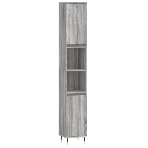 Muebles de baño de 3 piezas en gris Sonoma para organizar tu hogar con estilo 5