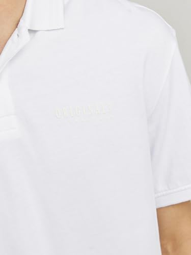 JACK&JONES Herren Jorfrederiksberg Polo Ss Noos Poloshirt, Bright White, S – Ansicht 6