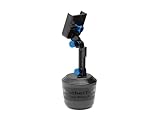 WeatherTech CupFone with Extension – Adjustable, Universal Cup Holder Cell Phone Mount Car & Truck Accessory – Best Design for iPhone & Smartphone Charging – Royal Blue Metal Knobs