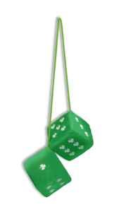 Forum Novelties Shamrock Fuzzy Dice