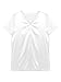 Daenrui Mens Satin Sleep Shirt Pajamas Short Sleeve Silk V-Neck Casual T-Shirt Tee Blouse Nightwear White X-Large