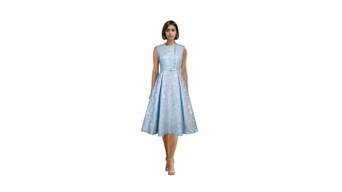 Image of CHIC STAR Womens Embossed Jacquard Dress