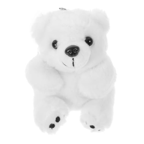 MOTHNUR Llavero Peluche Polar Blanco y Resistente...
