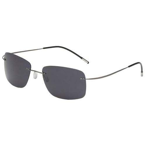 Sunglasses Uv400 Protection | Rimless | Women Men for Outdoor Sports & Driving