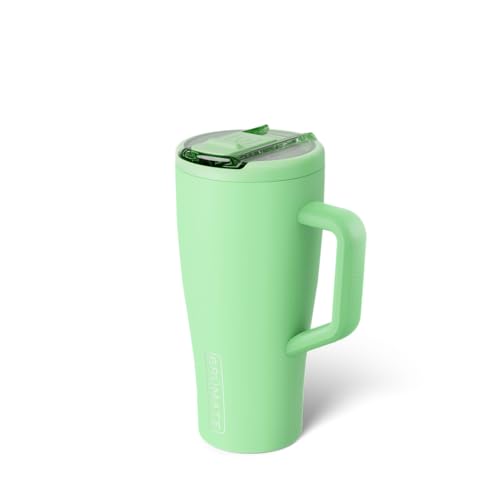 Image of BruMate Era Flip 30oz Tumbler with 100% Leakproof Covered Straw Lid | Hygienic Covered Straw | Insulated Stainless Steel Water Bottle with Handle | Cup Holder Friendly | BPA-Free (Kiwi)