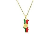 pendentif portugal plaqué or Matériau : collier fabriqué en acier inoxydable. Assez durable pour résister à l'épreuve du temps et poli brillant. Chaque pièce est sans plomb, sans nickel et sans cadmium. Peut être portée pendant une longue période. La qualité du collier vaut la peine de choisir.