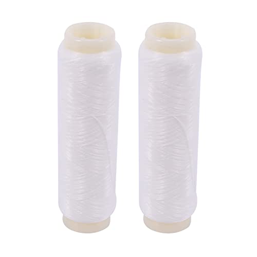 Keallans Elastische Angelschnur 200m 0.2mm Weiß (2er-Pack)