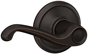 SCHLAGE F10FLA716 Flair Türhebel Durchgangsgriff für Flur und Schrank, Bronzefarben, Standard