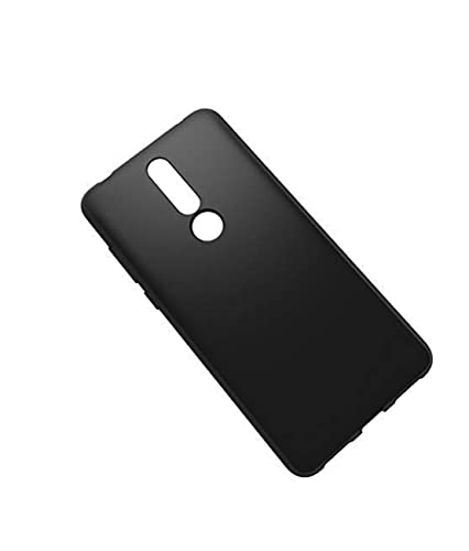 Image of Mobile Back Cover Case for Nokia 3.1 Plus (Silicone Case|CameraProtection|Black SC1510)