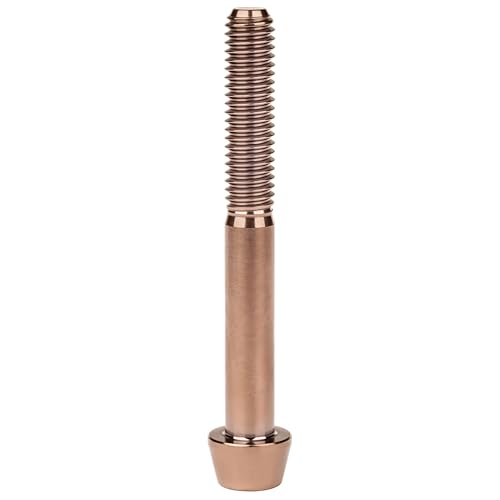 Image of Titanium Ti Bolt M5x9 16 18 20 25 30 35 40 45 50 55 60mm Tapered Head Screws Pack of 4 (M5x55mm, Bronze)