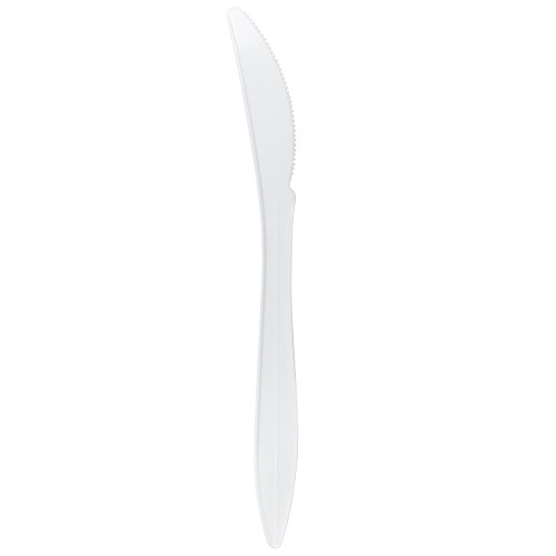 Karat U2041W PS Medium Weight Knives - White (Case of 1000)