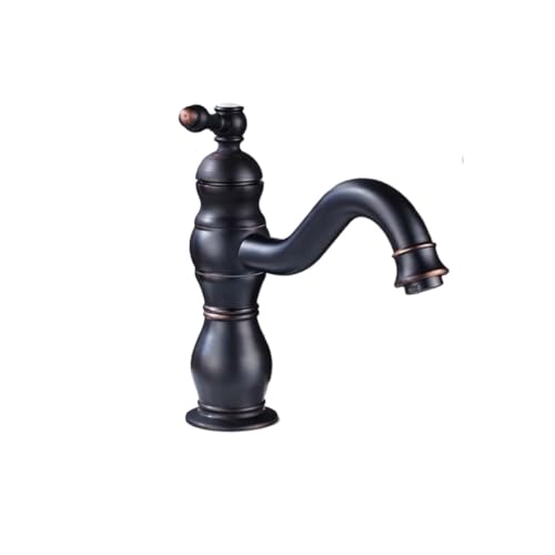Grifo de baño caliente y frío para evitar salpicaduras en lavabos hondos 4