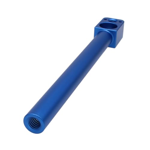 Image of 15mm Rod Tube for Sony ARRI RED Camera Wireless Follow Focus Lens Motor Shoulder Rail Accessory Mounting with 3 /8 inch Thread, 15cm Long (Blue)