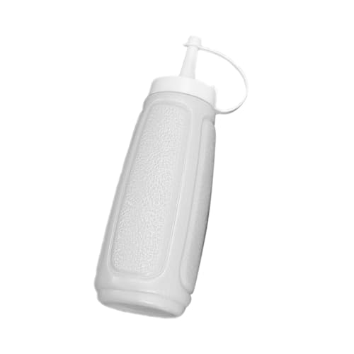 FUNOMOCYA Squeeze Condiment Bottle with Lid Plastic Sauce Dispensing Bottle for Ketchup Salad Dressing and Oil Kitchen Tool for Precise Portion Control