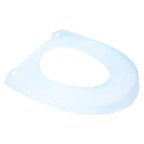 Angoily Funda para Asiento de Inodoro Azul Cojín Lavable y Antideslizante para Baño Reutilizable para Uso Personal