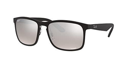Ray-Ban RB4264 Sunglasses Bundle: RB 4264 601S5J Matte Black Grey Mirror Silver and Universal Anti-slip Silicone Leash
