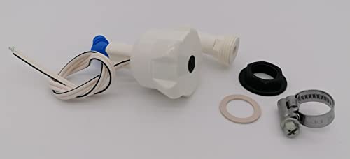 CR-MOESANCO® Universal-Wasserhahn mit 1/2-Gewinde + Edelstahl-Klemme für Wohnwagen, Wohnmobil, Wohnmobil, Boot