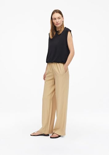 Pantalon large s.Oliver marron taille 40 en coupe longue fluide - 5