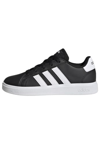 adidas Grand Court Lifestyle Tennis Lace-Up Shoes, Zapatillas de Tenis, Core Black/Cloud White/Core Black, 36 2/3 EU
