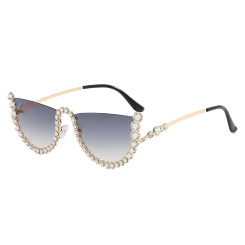 Lunettes de soleil tendance femmes mode vintage nuances à strass
