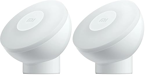 XIAOMI Motion-Activated Noche LUZ 2 Bluetooth, Negro (Paquete de 2)