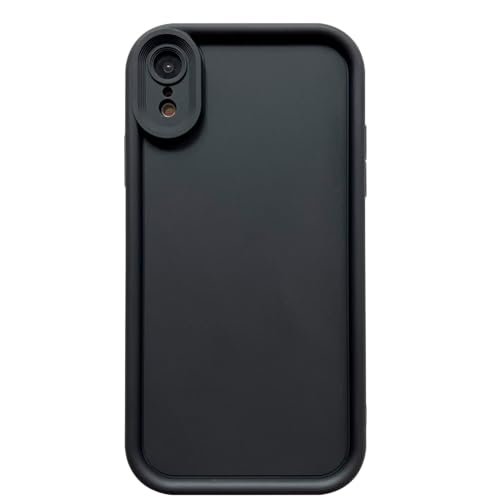 Image of Puxicu Slim Case for iPhone XR, Enhanced Camera Protection, Shockproof Skin-Friendly Touch Soft Case Cover for iPhone XR Phone 6.1 inch, Black