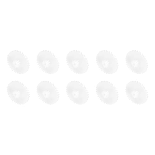 MECCANIXITY 10 Pcs Plastic Gears 40 Teeth Plastic Motor Gear Model 40102B Reduction Gear for RC Car Model DIY Robot (White, Module 0.5)