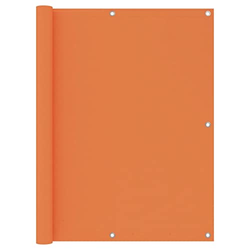 vidaXL Toldo para Balcón Parasol Pantalla Privacidad Malla Ocultación Patio Jardín Terraza Protección Impermeable Tela Oxford Naranja 120x300 cm