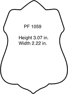 Perfect Fit Shield Wallets San Antonio Texas SATP Clip on Badge Holder with Neck Chain (Cut-Out # 1059)3