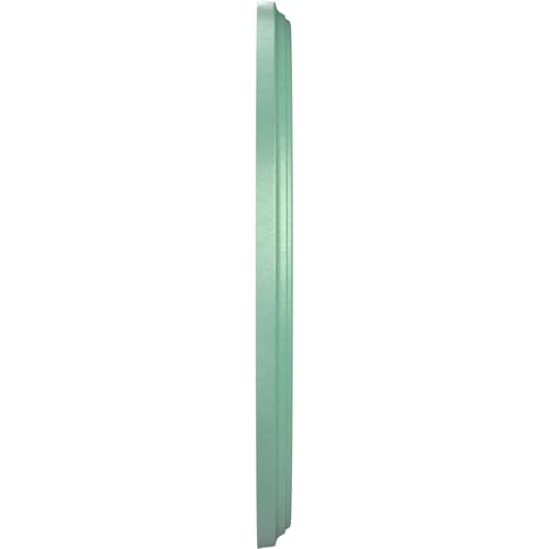Image of Ekena Millwork CMP13BEFSM Berkshire Thermoformed PVC Ceiling Medallion (Fits Canopies up to 5 3 /4 inch), 13 inchOD x 3 1 /2 inchID x 3 /4 inchP, Universal Pearl Metallic Sea Mist