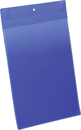 Preisvergleich Produktbild Durable Kennzeichnungstasche plus (A4 hoch) Packung à 10 Stück, blau, 174707