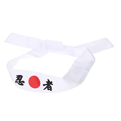 LOORGVEL Diadema Con Estampado De Ninjas Diadema Ninja Diadema De Kárate Ninja Diadema De Disfraz Diadema De Taekwondo Diadema De Sushi Diadema De Chef De Sushi Hombre Banda Algodón