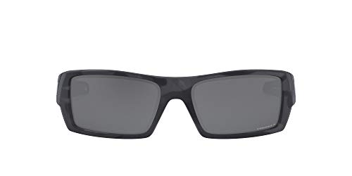 Oakley Men's OO9014 Gascan Rectangular Sunglasses, Matte Black Camo/Prizm Black Polarized, 60 mm