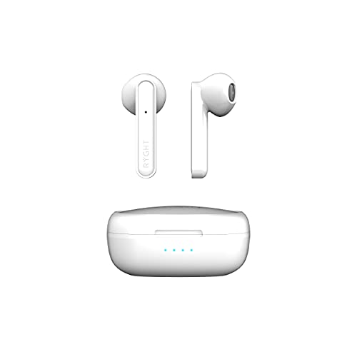Écouteurs sans fil RYGHT TWS semi-intra pour éviter la douleur aux oreilles avec 17h d'autonomie