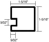 CRL Satin Anodized 18" End Almn Counter Post - 6406518