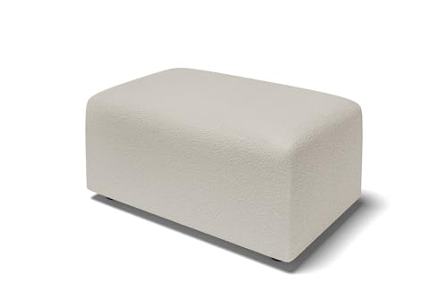 BAÏTA Puf Milo Tela Blanco