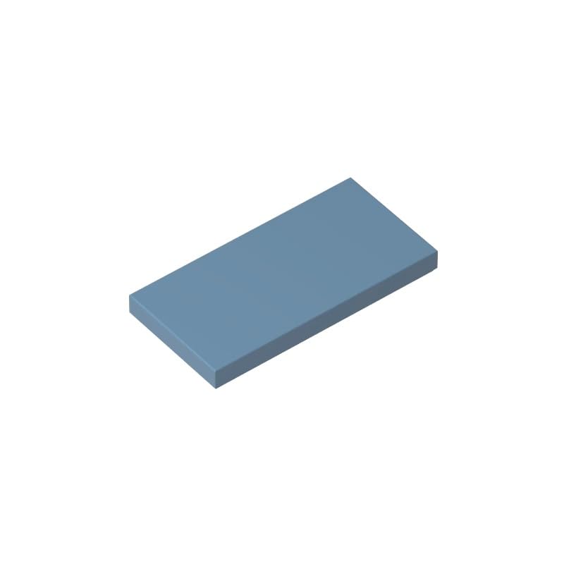 XYEIUGO Gobricks 87079 Foundation Plate Tile 2x4 with Groove 50 Pieces GDS-614 Building Blocks Color:Sand Blue