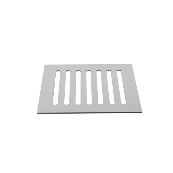 Viking SS304 Rain-Roof-Drain-Grate Square Slotted with Stainless Steel 304, length & Width 127mm (5”),Brushed, Efficient Rainwater Drainage, Ideal for balconies, outdoor (pack of 3)