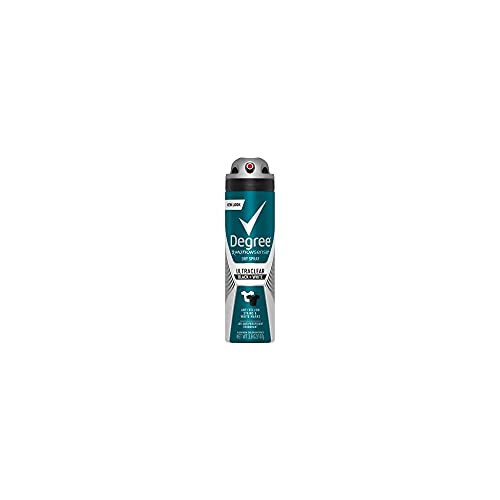 Degree Ultraclear Men Antiperspirant Dry Spray, Black/White, 3.8 oz (Pack of 2)