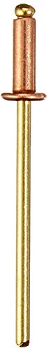 Connex COXT197308 Copper/Bronze Blind Rivets, Brown/Gold, 3.2 x 8 mm, Set of 50 Piece