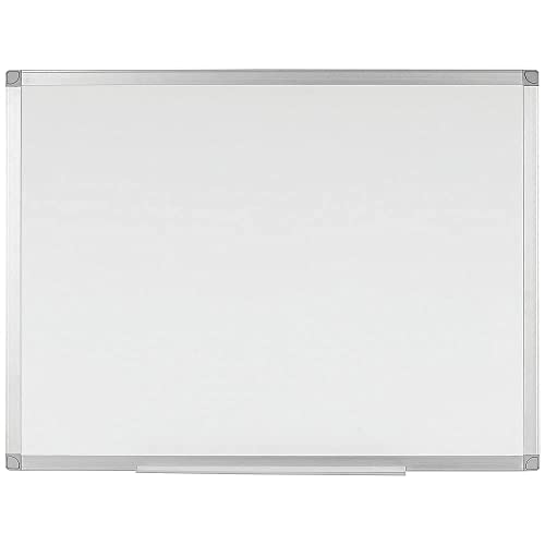 Q Connect Pizarra Blanca Melamina Marco De Aluminio 120 x 90 Cm