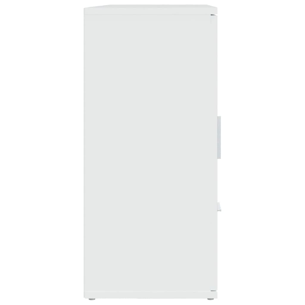 Generico Credenza Bianca 91x29,5x65 cm in Legno Multistrato,Buffet e credenze