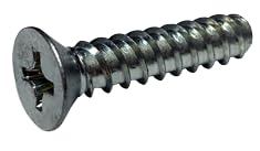#4 x 5/16" Thread Forming Screws for Plastics (48-2) / Phillips/Flat Head/Steel/Zinc (2000 pcs)