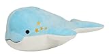 USISAN Finless Porpoise Toy I Upcycling Doll Eco-Friendly Present The Clean Ocean to Your Love, Blue, White, 30cm X 10cm