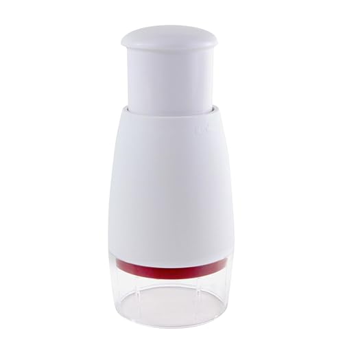 Zyliss Zick Zick Classic Food Chopper - Manual Food Chopper - Onion, Tomato & Vegetable Cutter - Stainless Steel & Dishwasher Safe Food Dicer - White, 9
