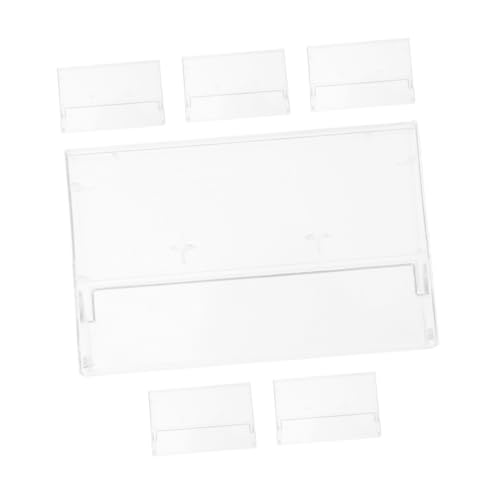 KONTONTY 6 Pack Cassette Tape Storage Cases Clear Plastic Holders for Music Cassette Collection Retro Style