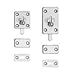 2-11/64"L, Slide Bolt, Satin Stainless Steel Finish